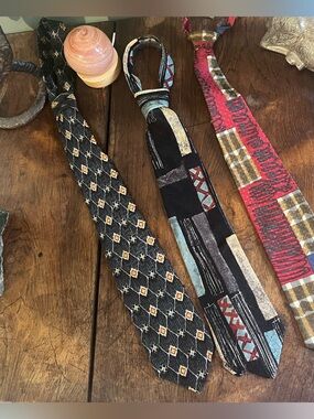 Set of three men’s ties.